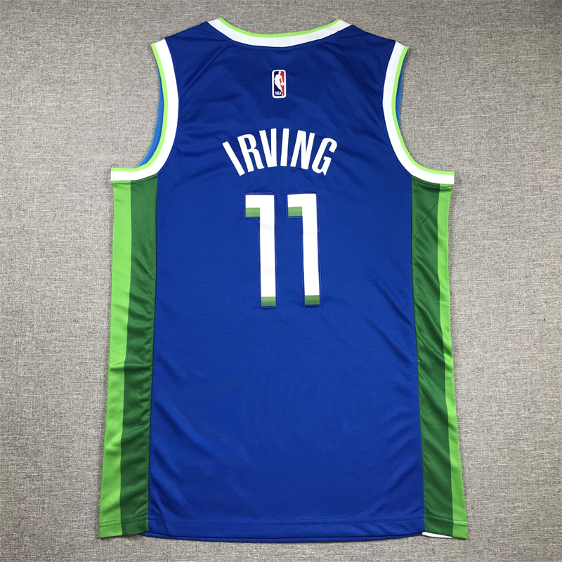 Men Dallas Mavericks #11 Irving Blue Nike 2025 NBA Jersey->->NBA Jersey